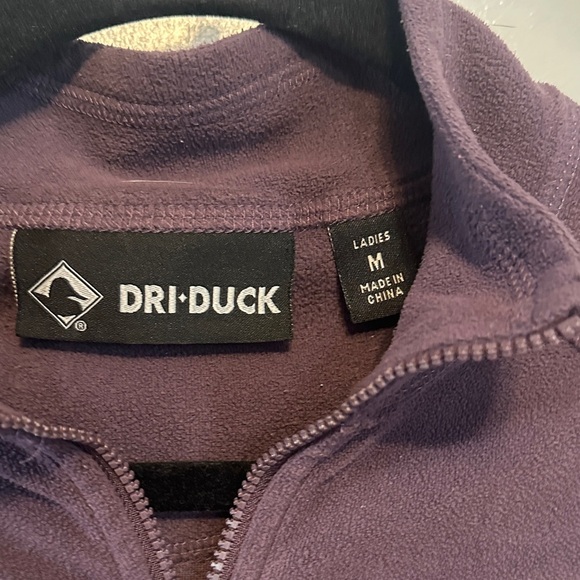 Women's Half-Zip Sweatshirt - Plum - Picture 2 of 7